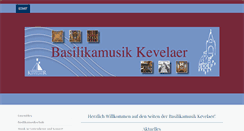 Desktop Screenshot of basilikamusik-kevelaer.de