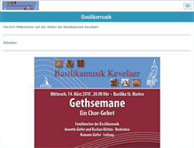 Tablet Screenshot of basilikamusik-kevelaer.de